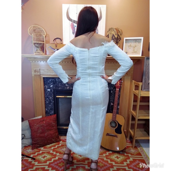 Handmade 80s bridal dress pin-up glam - Picture 4 of 5